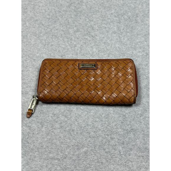 Cole Haan Travel Zip Wallet Woodbury Heritage Weave - Picture 1 of 10